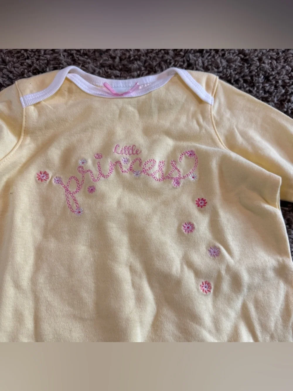 NWT Vintage Circo Yellow Top with Pink & Orange Floral Pants 9 Months